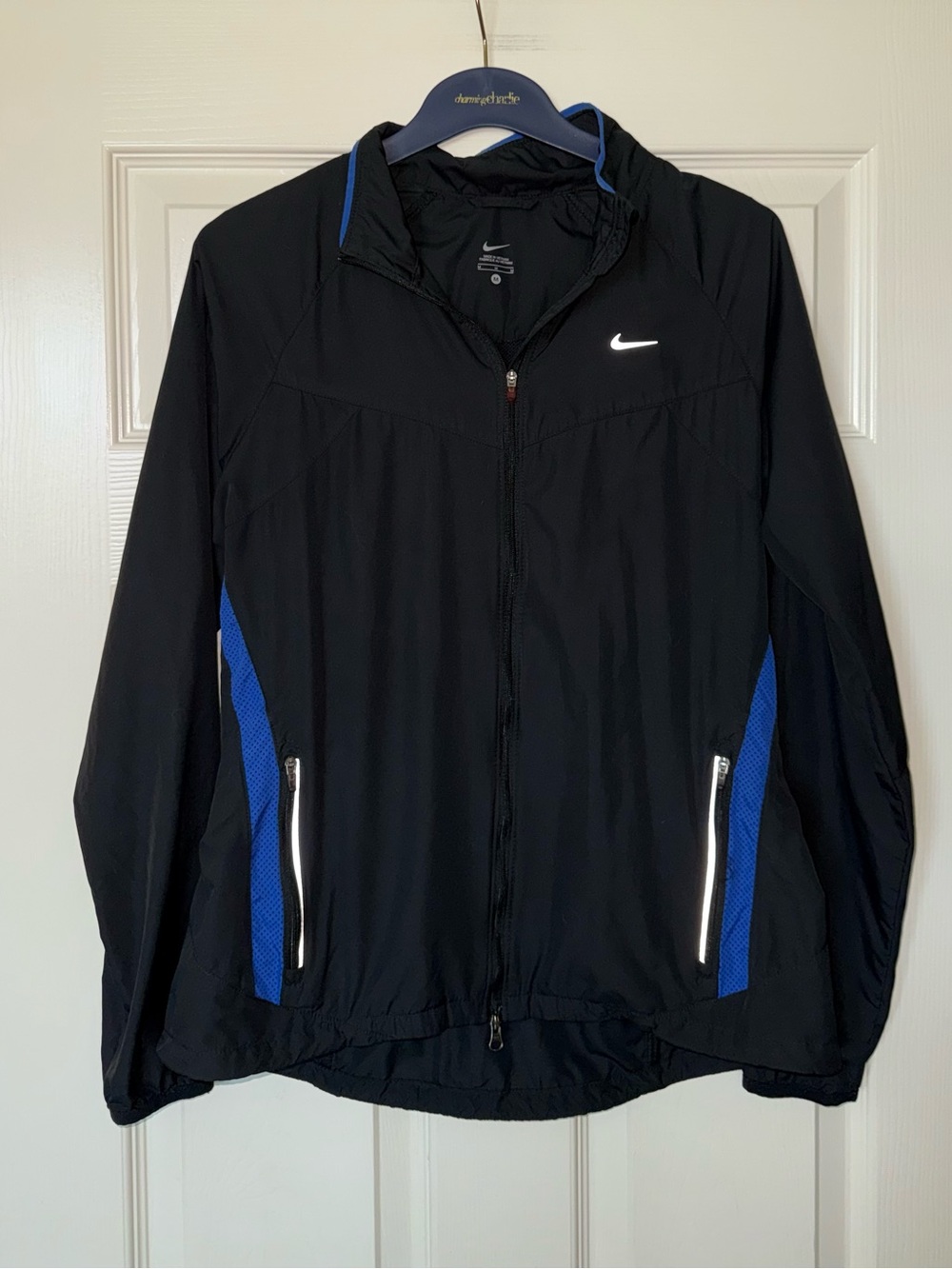 Nike Black & Blue Lightweight Windbreaker Jacket